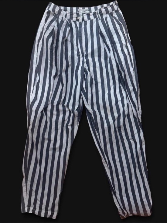 Urban Outfitters Pants - Urban Outfitters Striped High Waisted Pleated Balloon Trouser 6